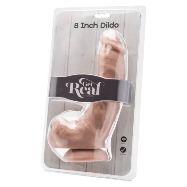 5 CM CON TESTÍCULOS NATURAL de GET REAL en la sección JUGUETES BIENESTAR |Dildos sin Vibración|Penes realisticos de Millenial Sexshop.