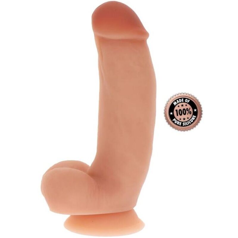 Imagen del artículo erótico GET REAL - DILDO SILICONA 18 CM CON TESTÍCULOS NATURAL de GET REAL en la sección JUGUETES BIENESTAR |Dildos sin Vibración|Penes realisticos de Millenial Sexshop.