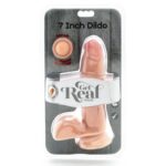 GET REAL - DUAL DENSITY DILDO 12 CM CON TESTÍCULOS NATURAL - Imagen 3