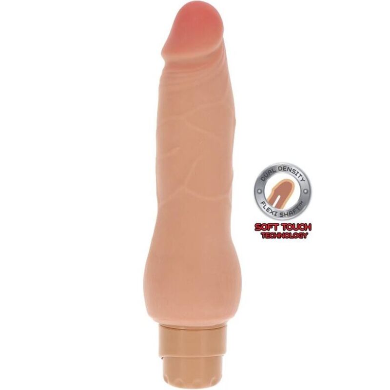 Imagen del artículo erótico GET REAL - DUAL DENSITY SMOOTH VIBRADOR NATURAL de GET REAL en la sección JUGUETES BIENESTAR |Vibradores|Vibradores Realisticos de Millenial Sexshop.