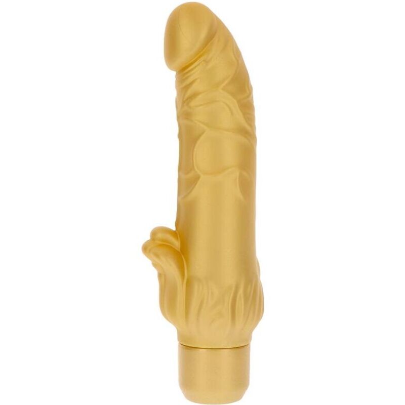 Imagen del artículo erótico GET REAL - GOLD DICKER STIM VIBRADOR DORADO de GET REAL en la sección JUGUETES BIENESTAR |Vibradores|Vibradores Realisticos de Millenial Sexshop.