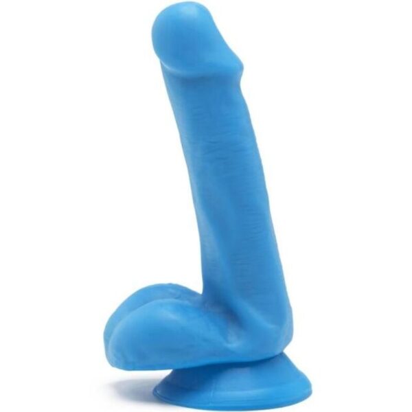 Imagen del artículo erótico GET REAL - HAPPY DICKS DILDO 12 CM CON TESTÍCULOS AZUL de GET REAL en la sección JUGUETES BIENESTAR |Dildos sin Vibración|Penes realisticos de Millenial Sexshop.