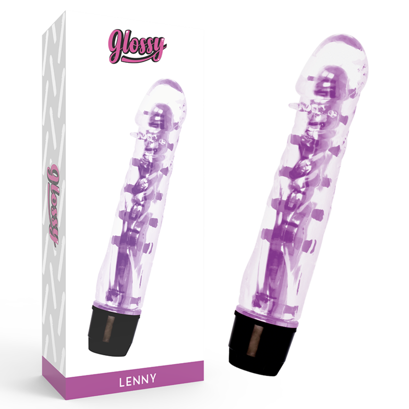 GLOSSY - LENNY VIBRADOR LILA-MillenialSexshop-GLOSSY Imagen del artículo erótico GLOSSY - LENNY VIBRADOR LILA de GLOSSY en la sección JUGUETES BIENESTAR |Vibradores|Vibradores Clasicos anales o vaginales de Millenial Sexshop.