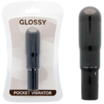 Imagen del artículo erótico GLOSSY - POCKET VIBRADOR NEGRO de GLOSSY en la sección JUGUETES BIENESTAR |Vibradores|Mini vibradores de Millenial Sexshop.