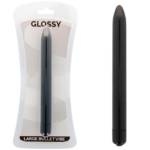 Imagen del artículo erótico GLOSSY - SLIM VIBRADOR NEGRO de GLOSSY en la sección JUGUETES BIENESTAR |Vibradores|Mini vibradores de Millenial Sexshop.