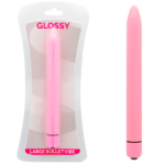 Imagen del artículo erótico GLOSSY - SLIM VIBRADOR ROSA de GLOSSY en la sección JUGUETES BIENESTAR |Vibradores|Mini vibradores de Millenial Sexshop.