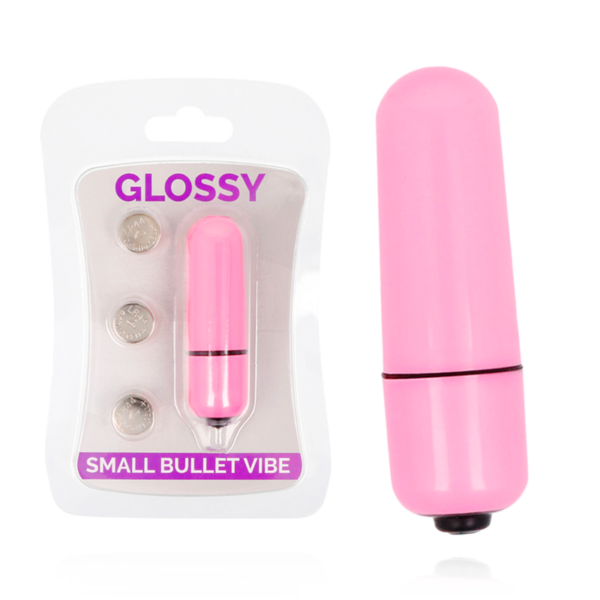 Imagen del artículo erótico GLOSSY - SMALL BALA VIBRADORA ROSA INTENSO de GLOSSY en la sección JUGUETES BIENESTAR |Vibradores|Mini vibradores de Millenial Sexshop.