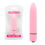 Imagen del artículo erótico GLOSSY - THIN VIBRADOR ROSA de GLOSSY en la sección JUGUETES BIENESTAR |Vibradores|Mini vibradores de Millenial Sexshop.