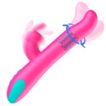 HAPPY LOKY - PLUTO RABBIT VIBRATOR & ROTATOR COMPATIBLE CON WATCHME WIRELESS TECHNOLOGY - Imagen 3