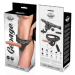 HARNESS ATTRACTION - ARNÉS  GEORGE REALÍSTICO VIBRADOR 19 CM -O- 4 CM - Imagen 7