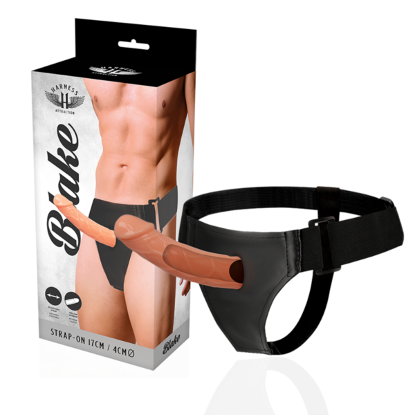Imagen del artículo erótico HARNESS ATTRACTION - ARNÉS  HUECO BLAKE 15.5 CM -O- 4 CM de HARNESS ATTRACTION en la sección JUGUETES BIENESTAR |Juguetes para Hombres|Accesorios para el pene|Extensor pene con Arnés de Millenial Sexshop.