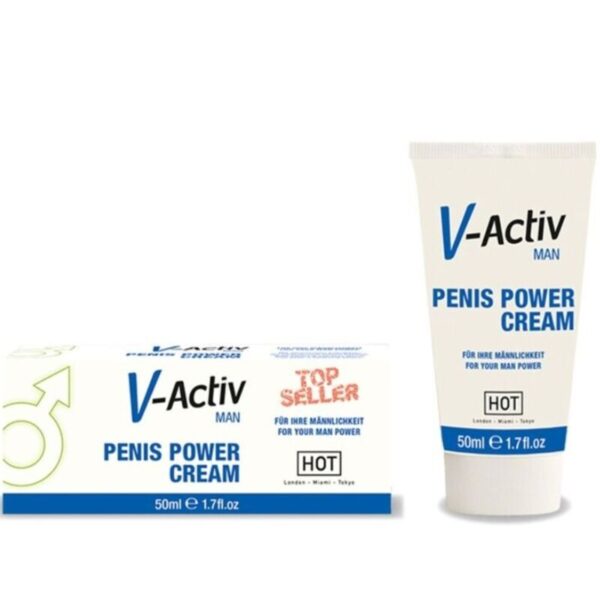 Imagen del artículo erótico HOT - V-ACTIV CREMA POTENCIADORA HOMBRE 50ML de HOT en la sección DROGUERÍA |Estimulantes para Ellos|Aumento Erección de Millenial Sexshop.