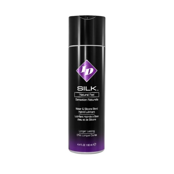 Imagen del artículo erótico ID SILK - NATURAL FEEL WATER/SILICONE 130 ML de ID SILK en la sección DROGUERÍA |Lubricantes|Base Silicona de Millenial Sexshop.