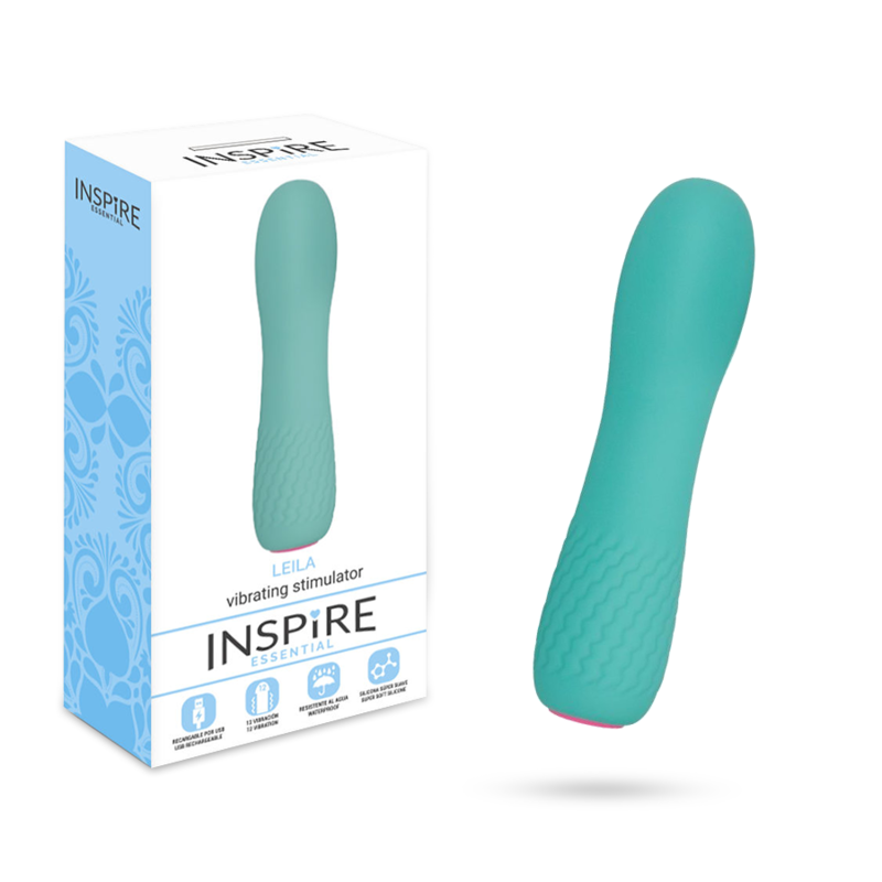 Imagen del artículo erótico INSPIRE ESSENTIAL - LEILA VIBRADOR TURQUESA de INSPIRE ESSENTIAL en la sección JUGUETES BIENESTAR |Vibradores|Mini vibradores de Millenial Sexshop.