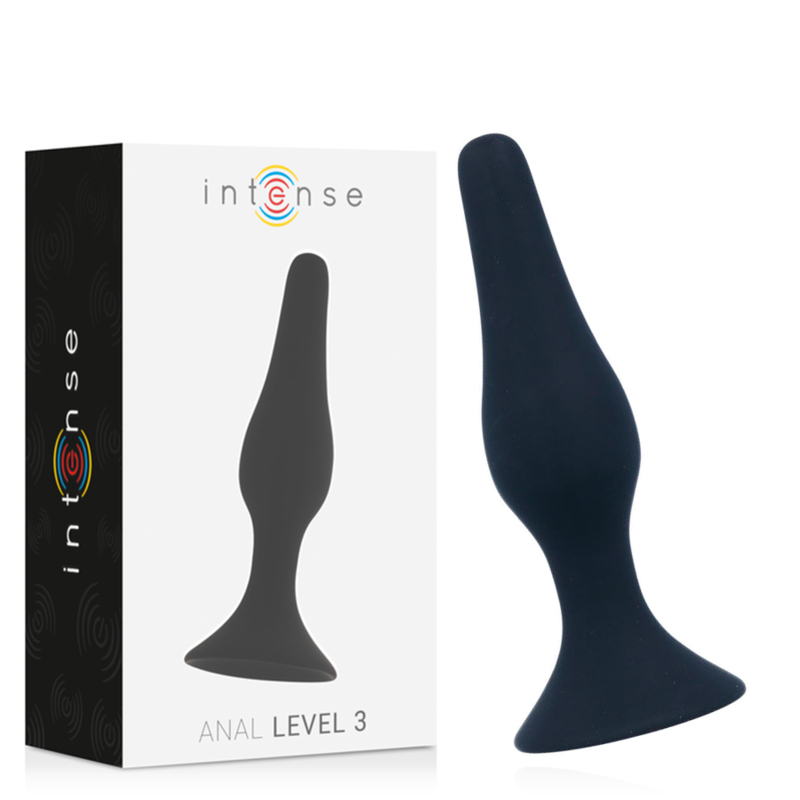 Imagen del artículo erótico INTENSE - ANAL LEVEL 3 12.5CM NEGRO de INTENSE ANAL TOYS en la sección JUGUETES BIENESTAR |Anal|Plugs Anales de Millenial Sexshop.