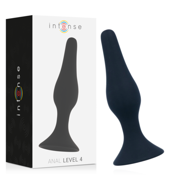 Imagen del artículo erótico INTENSE - ANAL LEVEL 4 15.5CM NEGRO de INTENSE ANAL TOYS en la sección JUGUETES BIENESTAR |Anal|Plugs Anales de Millenial Sexshop.
