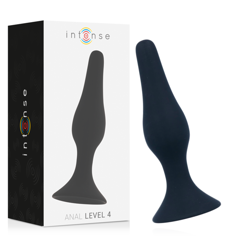Imagen del artículo erótico INTENSE - ANAL LEVEL 4 15.5CM NEGRO de INTENSE ANAL TOYS en la sección JUGUETES BIENESTAR |Anal|Plugs Anales de Millenial Sexshop.