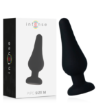 Imagen del artículo erótico INTENSE - ANAL PLUG PIPO M SILICONE NEGRO 11 CM de INTENSE ANAL TOYS en la sección JUGUETES BIENESTAR |Anal|Plugs Anales de Millenial Sexshop.