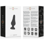 INTENSE - ANAL PLUG PIPO S SILICONE NEGRO 9.8 CM - Imagen 4