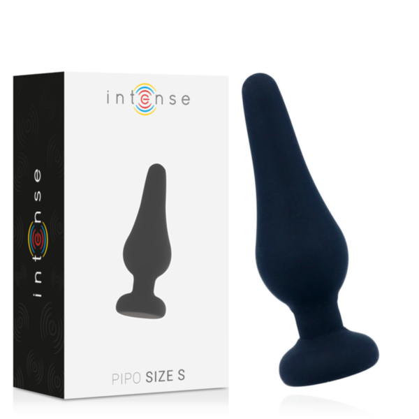 Imagen del artículo erótico INTENSE - ANAL PLUG PIPO S SILICONE NEGRO 9.8 CM de INTENSE ANAL TOYS en la sección JUGUETES BIENESTAR |Anal|Plugs Anales de Millenial Sexshop.