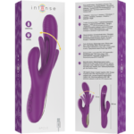 INTENSE - APOLO VIBRADOR MULTIFUNCIÓN RECARGABLE 7 VIBRACIONES CON LENGUA OSCILANTE MORADO - Imagen 7