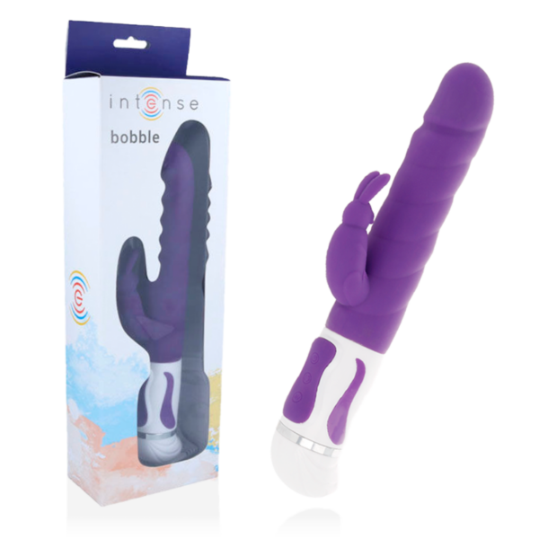 Imagen del artículo erótico INTENSE - BOBBLE VIBRADOR ROTADOR SILICONA LILA de INTENSE FUN en la sección JUGUETES BIENESTAR |Vibradores|Rotadores y vibradores de Millenial Sexshop.