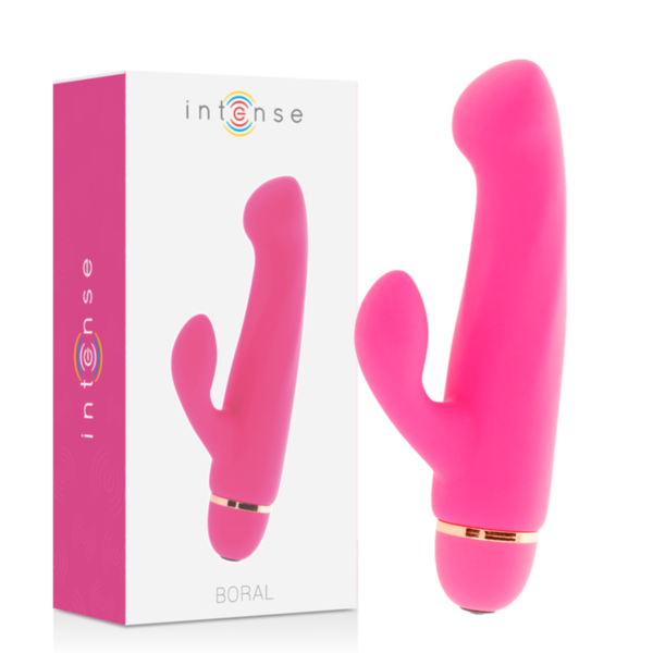 Imagen del artículo erótico INTENSE - BORAL 20 SPEEDS SILICONE ROSA de INTENSE FUN en la sección JUGUETES BIENESTAR |Vibradores|Vibradores Rabbit de Millenial Sexshop.