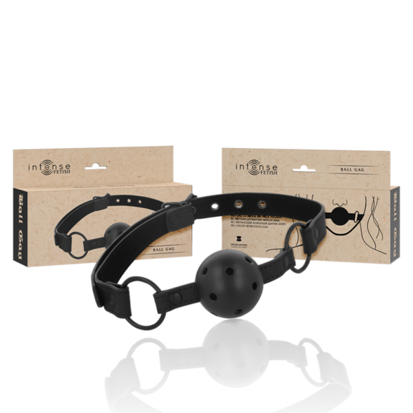 Imagen del artículo erótico INTENSE - FETISH BOZAL DE CUERO VEGANO de INTENSE FETISH en la sección BDSM & BONDAGE |Bondage|Mordazas de Millenial Sexshop.