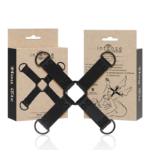 Imagen del artículo erótico INTENSE - FETISH ENGANCHE MÚLTIPLE PARA MANOS Y PIES DE CUERO VEGANO de INTENSE FETISH en la sección BDSM & BONDAGE |Bondage|Esposas de fijación de Millenial Sexshop.