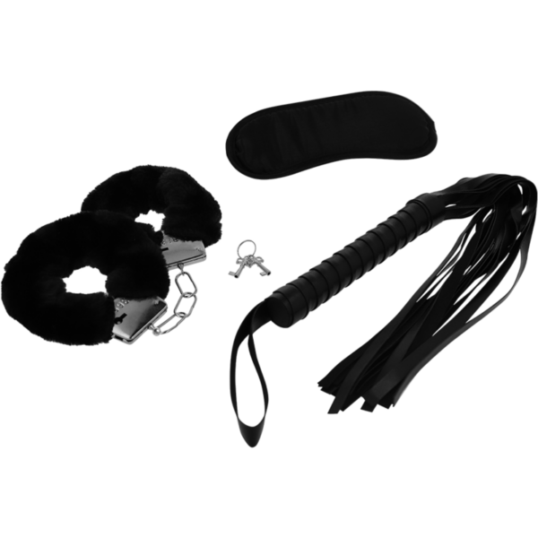 ANTIFAZ Y LÁTIGO DE CUERO VEGANO de INTENSE FETISH en la sección BDSM & BONDAGE |Bondage|Sets Bondage de Millenial Sexshop.