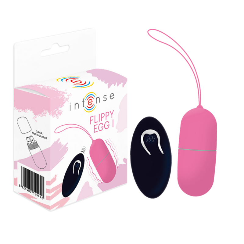 Imagen del artículo erótico INTENSE - FLIPPY I HUEVO CONTROL REMOTO ROSA de INTENSE COUPLES TOYS en la sección JUGUETES BIENESTAR |Vibradores|Vibradores control remoto de Millenial Sexshop.