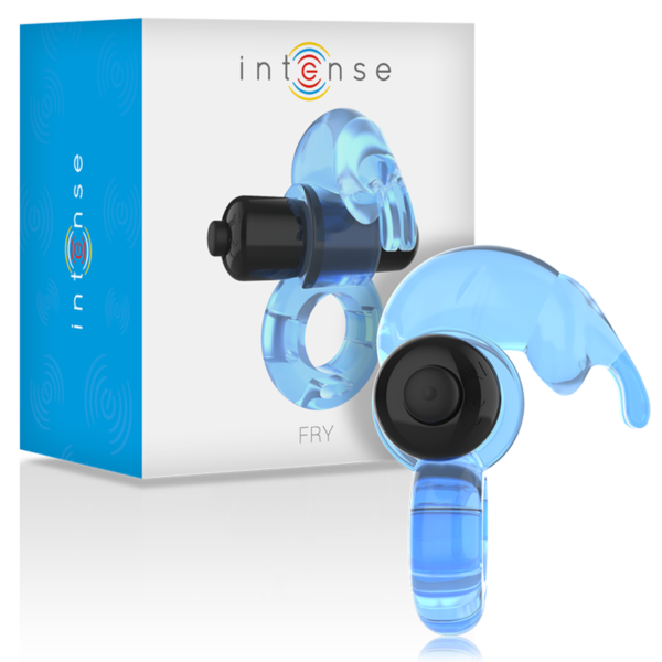Imagen del artículo erótico INTENSE - FRY ANILLO VIBRADOR AZUL de INTENSE COUPLES TOYS en la sección JUGUETES BIENESTAR |Juguetes para Hombres|Accesorios para el pene|Anillos Pene|Anillos con Vibración de Millenial Sexshop.