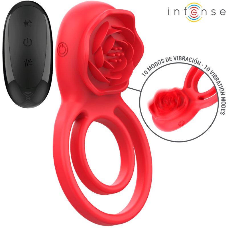 Imagen del artículo erótico INTENSE - GAIL ROSA ESTIMULADORA 10 VIBRACIONES ROJO CONTROL REMOTO de INTENSE FUN en la sección JUGUETES BIENESTAR |Juguetes para Mujeres|Estimuladores|Para Clítoris de Millenial Sexshop.