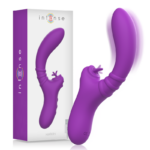 Imagen del artículo erótico INTENSE - HARRY VIBRADOR FLEXIBLE CON LENGUA MORADO de INTENSE FUN en la sección JUGUETES BIENESTAR |Vibradores|Vibradores Rabbit de Millenial Sexshop.