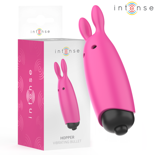 Imagen del artículo erótico INTENSE - HOPPER BALA VIBRADORA ROSA 8.3 X 2.4 CM de INTENSE FUN en la sección JUGUETES BIENESTAR |Juguetes para Mujeres|Estimuladores|Balas vibradoras de Millenial Sexshop.