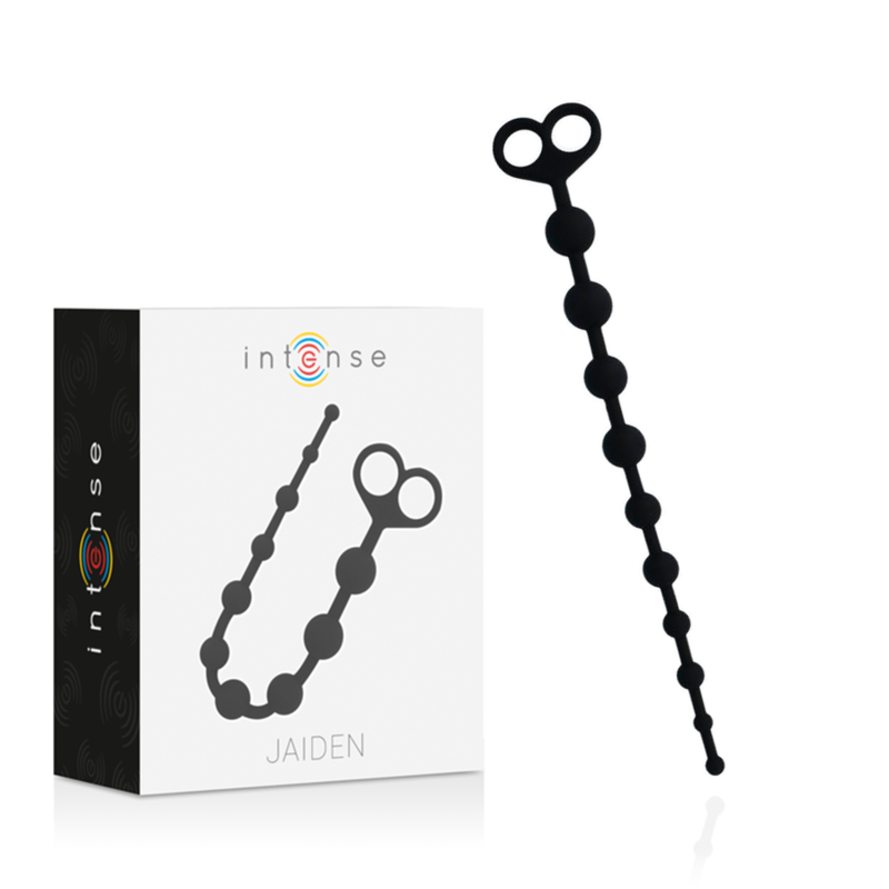 INTENSE - JAIDEN ANAL BEADS NEGRO-MillenialSexshop-INTENSE ANAL TOYS Imagen del artículo erótico INTENSE - JAIDEN ANAL BEADS NEGRO de INTENSE ANAL TOYS en la sección JUGUETES BIENESTAR |Anal|Dildos Anales de Millenial Sexshop.