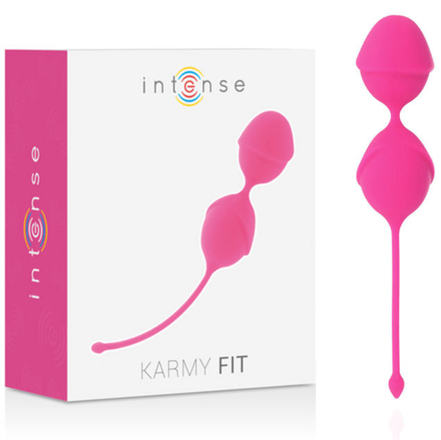 Imagen del artículo erótico INTENSE - KARMY FIT KEGEL SILICONE FUCSIA de INTENSE HEALTH & FUN en la sección JUGUETES BIENESTAR |Juguetes para Mujeres|Bolas Chinas|Bolas Silicona de Millenial Sexshop.