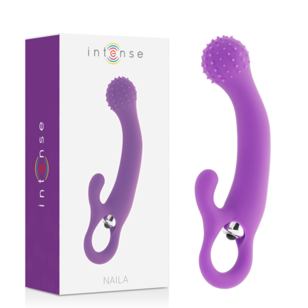 Imagen del artículo erótico INTENSE - NAILA VIBRATING SILICONE LILA de INTENSE FUN en la sección JUGUETES BIENESTAR |Vibradores|Vibradores Rabbit de Millenial Sexshop.