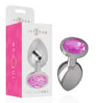 Imagen del artículo erótico INTENSE - PLUG ANAL METAL ALUMINIO CON CRISTAL ROSA TALLA L de INTENSE ANAL TOYS en la sección JUGUETES BIENESTAR |Anal|Plugs Anales de Millenial Sexshop.