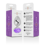 INTENSE - PLUG ANAL METAL ALUMINIO CON CRISTAL VIOLETA TALLA M - Imagen 6