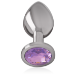 INTENSE - PLUG ANAL METAL ALUMINIO CON CRISTAL VIOLETA TALLA S - Imagen 2