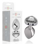 Imagen del artículo erótico INTENSE - PLUG ANAL METAL ALUMINIO CORAZÓN BLANCO TALLA M de INTENSE ANAL TOYS en la sección JUGUETES BIENESTAR |Anal|Plugs Anales de Millenial Sexshop.