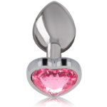 INTENSE - PLUG ANAL METAL ALUMINIO CORAZÓN ROSA TALLA S - Imagen 2