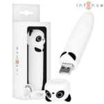 Imagen del artículo erótico INTENSE - POH BALA VIBRADORA PANDA RECARGABLE USB 10 X 2.2 CM de INTENSE FUN en la sección JUGUETES BIENESTAR |Juguetes para Mujeres|Estimuladores|Balas vibradoras de Millenial Sexshop.