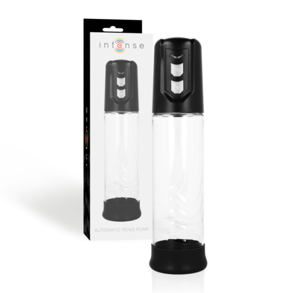 Imagen del artículo erótico INTENSE - PUMP BOMBA AUTOMÁTICA de INTENSE PUMP en la sección JUGUETES BIENESTAR |Juguetes para Hombres|Accesorios para el pene|Bomba Alargadora Pene de Millenial Sexshop.