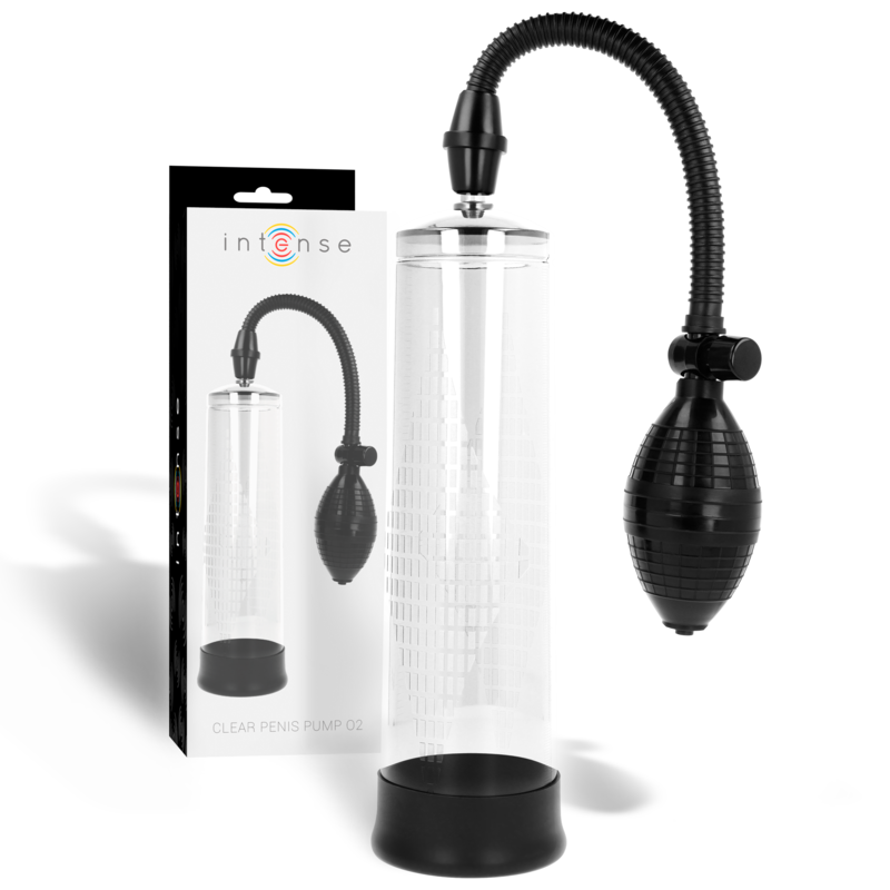 Imagen del artículo erótico INTENSE - PUMP BOMBA TRANSPARENTE 02 de INTENSE PUMP en la sección JUGUETES BIENESTAR |Juguetes para Hombres|Accesorios para el pene|Bomba Alargadora Pene de Millenial Sexshop.