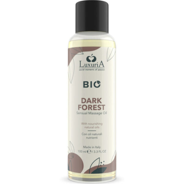 Imagen del artículo erótico INTIMATELINE LUXURIA - BIO ACEITE MASAJE DARK FOREST 100 ML de INTIMATELINE LUXURIA en la sección DROGUERÍA |Para Masajes|Aceites con Sabores de Millenial Sexshop.
