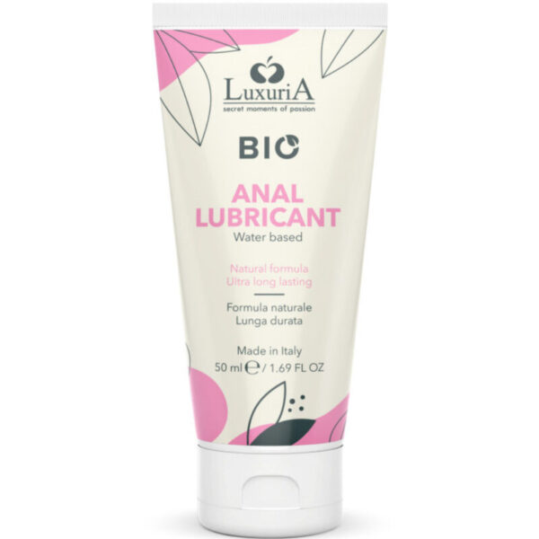Imagen del artículo erótico INTIMATELINE - LUXURIA BIO LUBRICANTE ANAL BASE AGUA 50 ML de INTIMATELINE LUXURIA en la sección JUGUETES BIENESTAR |Anal de Millenial Sexshop.