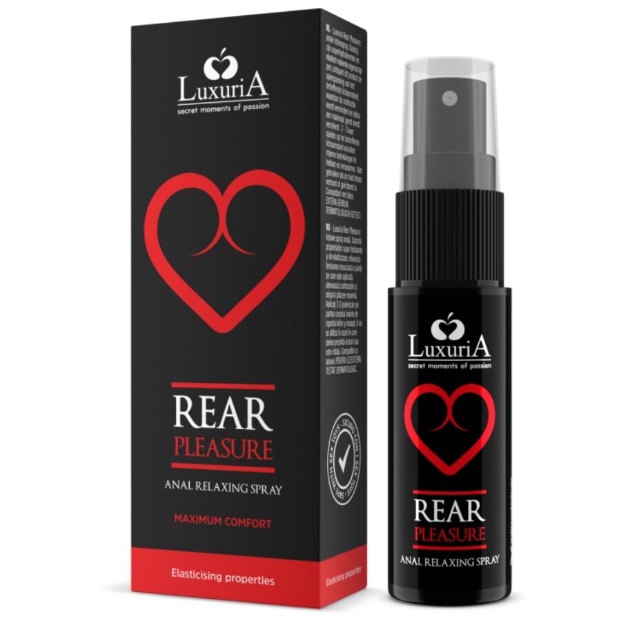 Imagen del artículo erótico INTIMATELINE LUXURIA - REAR PLEASURE ANAL SPRAY RELAJANTE ANAL 20 ML de INTIMATELINE LUXURIA en la sección DROGUERÍA |Lubricantes|Anal - Sprays o cremas relajantes de Millenial Sexshop.