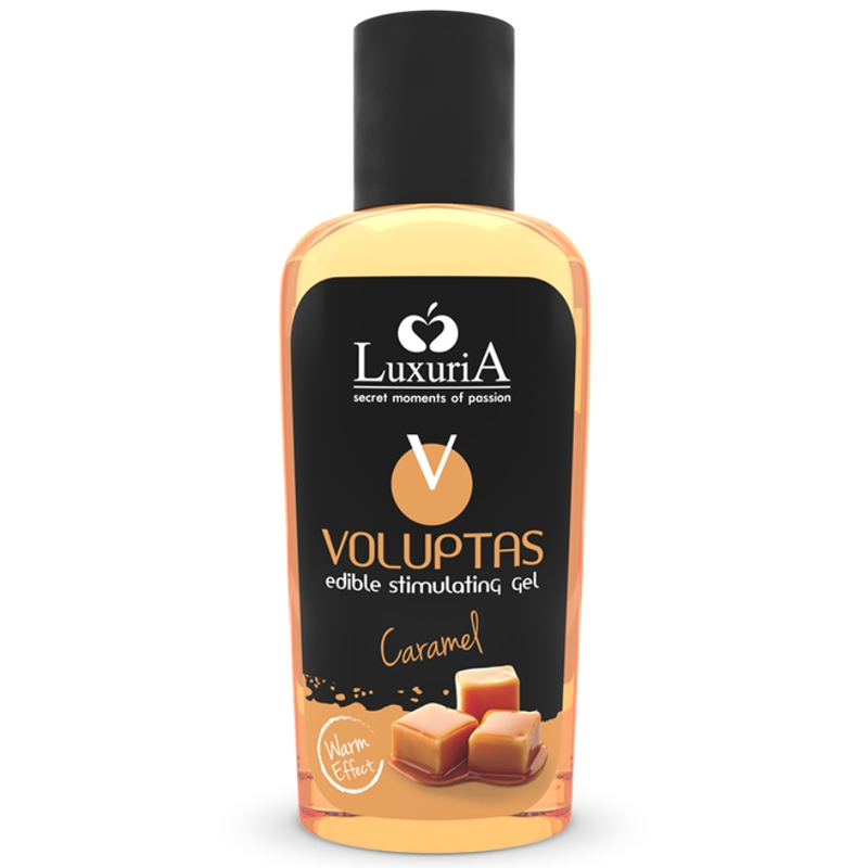 Imagen del artículo erótico INTIMATELINE LUXURIA - VOLUPTAS GEL MASAJE COMESTIBLE EFECTO CALOR - CARAMELO 100 ML de INTIMATELINE LUXURIA en la sección DROGUERÍA |Para Masajes|Con efecto calor de Millenial Sexshop.